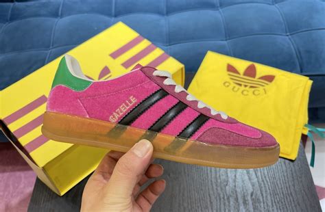 adidas x gucci fake|adidas x gucci gazelle pink.